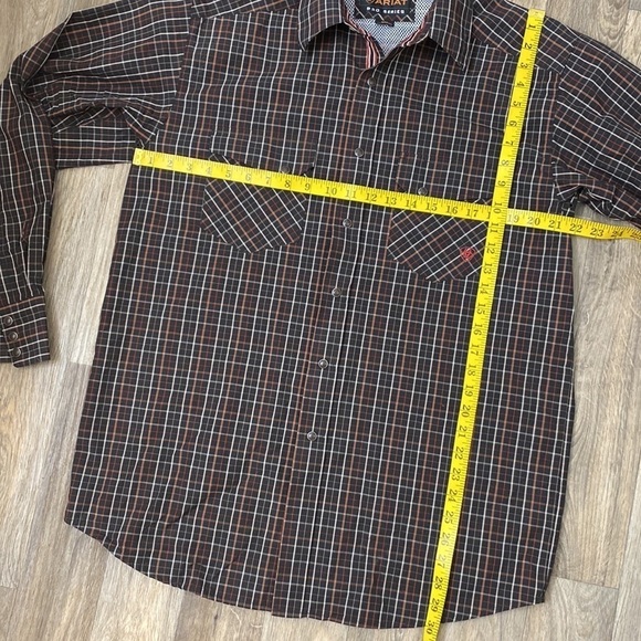 ARIAT Pro Series Western plaid button down Mens size M - Picture 10 of 12